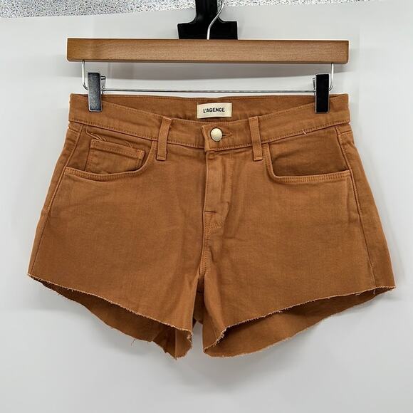 L'AGENCE Cut off Denim Shorts - Copper - 25 - New without tags - Picture 1 of 4